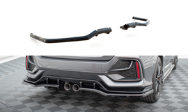 Splitter posteriore centrale (con barre verticali) Honda Civic Mk10 2017 - 2022 Facelift FK7