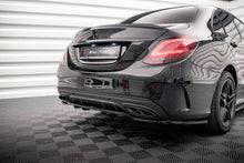 Carica l&#39;immagine nel visualizzatore di Gallery, Splitter posteriore centrale (con barre verticali) Mercedes-Benz Classe C AMG-Line W205 Facelift