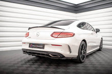 Carica l&#39;immagine nel visualizzatore di Gallery, Splitter posteriore centrale (con barre verticali) Mercedes-Benz Classe C Coupe AMG-Line C205 Facelift