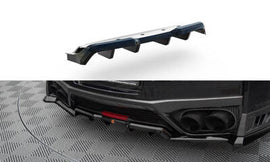 Splitter posteriore centrale (con barre verticali) Nissan GTR R35 Facelift