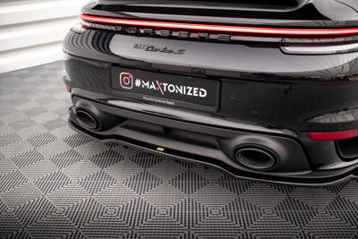 Splitter posteriore centrale (con barre verticali) Porsche 911 Turbo S 992