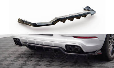 Splitter posteriore centrale (con barre verticali) Porsche Cayenne Coupe Mk3