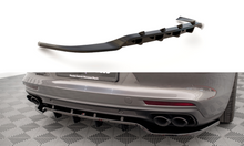 Load image into Gallery viewer, Splitter posteriore centrale (con barre verticali) Porsche Panamera E-Hybrid 971