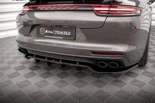 Load image into Gallery viewer, Splitter posteriore centrale (con barre verticali) Porsche Panamera E-Hybrid 971