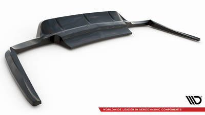 Splitter posteriore centrale (con barre verticali) Porsche Panamera Turbo 970