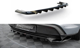 Splitter posteriore centrale (con barre verticali) Porsche Taycan Mk1