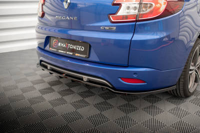 Splitter posteriore centrale (con barre verticali) Renault Megane GT Line Grandtour Mk3 Facelift