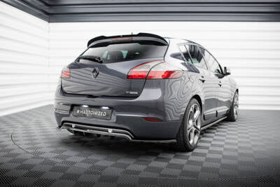 Splitter posteriore centrale (con barre verticali) Renault Megane GT MK3 Facelift