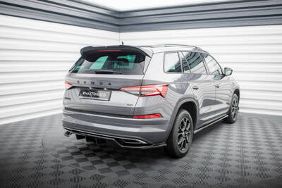 Splitter posteriore centrale (con barre verticali) Skoda Kodiaq Sportline Mk1 Facelift
