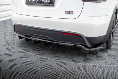 Splitter posteriore centrale (con barre verticali) Tesla Model X Mk1 Facelift