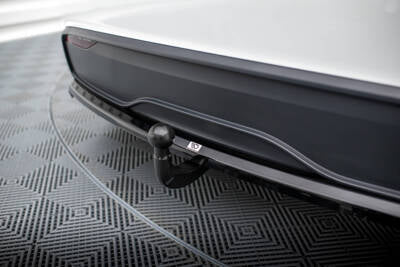 Splitter posteriore centrale (con barre verticali) Tesla Model X Mk1 Facelift