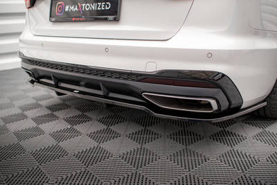 Splitter posteriore centrale (con barre verticali) V.1 Audi A4 S-Line B9 Facelift