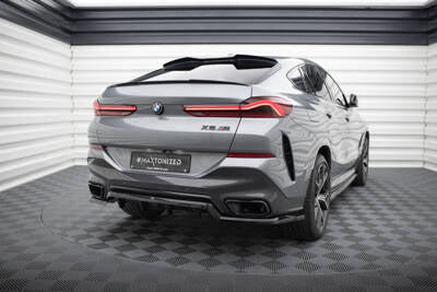 Splitter posteriore centrale (con barre verticali) V.1 BMW X6 M-Pack G06 Facelift