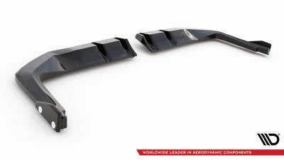 Splitter posteriore centrale (con barre verticali) V.1 + Flaps Honda Civic Type-R Mk11 FL5
