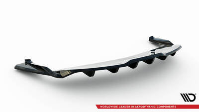 Splitter posteriore centrale (con barre verticali) V.2 Tesla Model S Plaid Mk1 Facelift