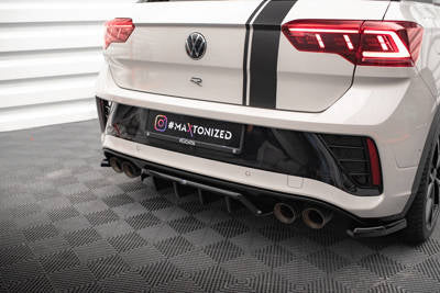 Splitter posteriore centrale (con barre verticali) Volkswagen T-Roc R Mk1 Facelift