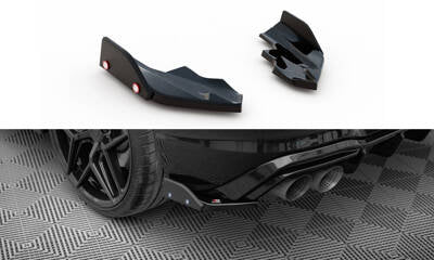 Splitter laterali posteriori V.6 + Flaps Volkswagen Golf R Mk8