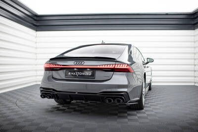 Diffusore posteriore + imitazione terminali di scarico Audi A7 C8 S-Line