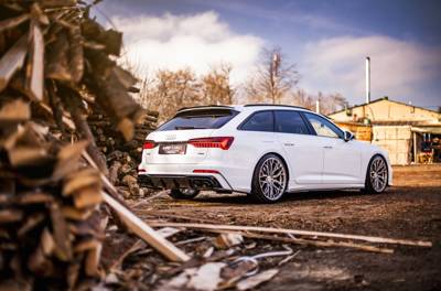 Diffusore posteriore + imitazione terminali di scarico Audi S6 / A6 S-Line C8