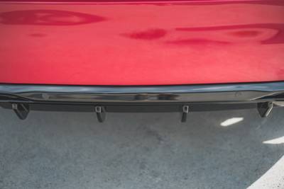 Diffusore posteriore + imitazione terminali di scarico Peugeot 308 GT Mk2 Facelift