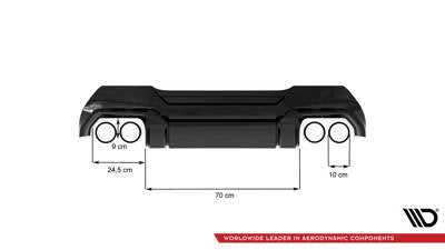 Diffusore Posteriore V.2 + Scarico Sportivo Milltek BMW Serie 1 F40 M-Pack/ M135i