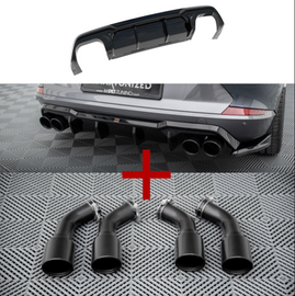 Diffusore Posteriore V.3 + Finali di scarico Cupra Formentor VZ Mk1