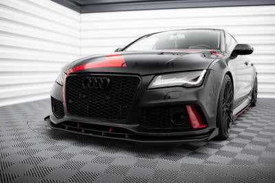 Lip Anteriore Street Pro + Flaps Audi A7 RS7 Look C7