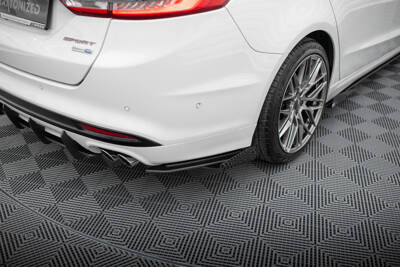 Splitter laterali posteriori Street Pro + Flaps Ford Mondeo Sport Mk5 Facelift / Fusion Sport Mk2 Facelift