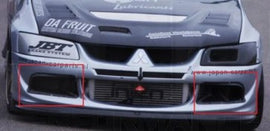 Mitsubishi Lancer Evo VIII 02/- Prese d'aria aspirazione paraurti anteriore