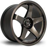 Cerchio in Lega Rota GTR 19x10 5x114.3 ET20 Gunmetal