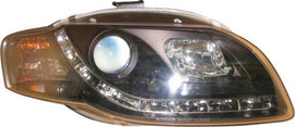 Audi A4 B6 05-08 Fari Anteriori R8 Style a LED Neri V1