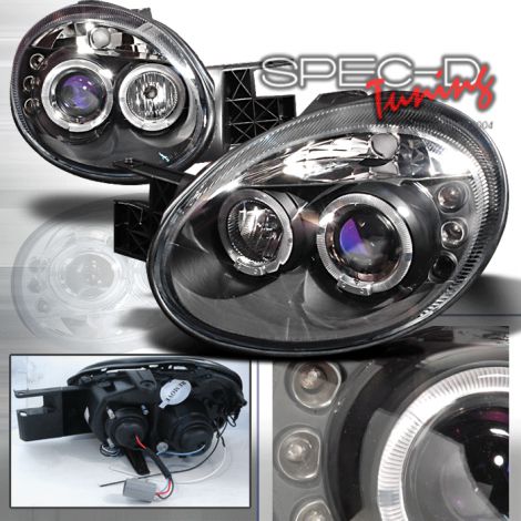 Dodge Neon 03-05 Fari Anteriori LED Neri [SR]