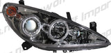 Peugeot 307 01-05 Fari Anteriori Angeleye Chrome