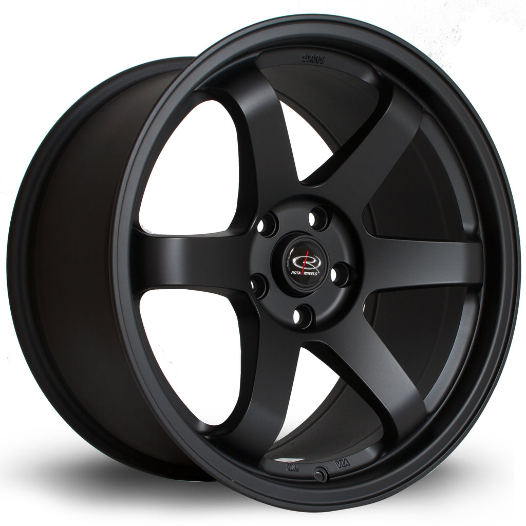 Cerchio in Lega Rota Grid 18x9.5 5x100 ET38 Flat Black