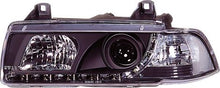 Carica l&#39;immagine nel visualizzatore di Gallery, BMW Serie 3 E36 2D Fari Anteriori R8 Style a LED Neri V1
