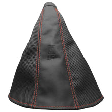 Load image into Gallery viewer, Nardi Cuffia freno a mano in Pelle perforata nera, Cuciture rosse