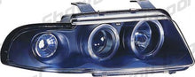 Carica l&#39;immagine nel visualizzatore di Gallery, Audi A4 B5 95-98 Fari Anteriori Angeleye Neri Unico Blocco
