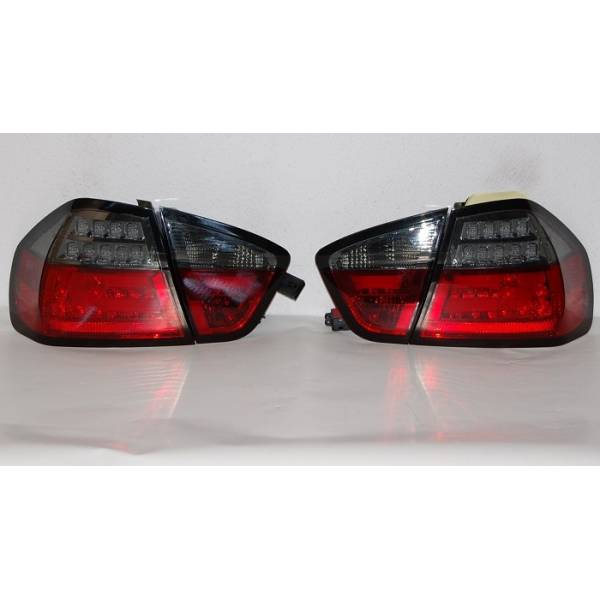 Fanali Posteriori Cardna BMW Serie 3 E90 05 Led Lightbar Rosso/Fumè