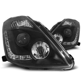 Nissan 350Z 03-09 DRL Set Fari Anteriori Neri Xenon