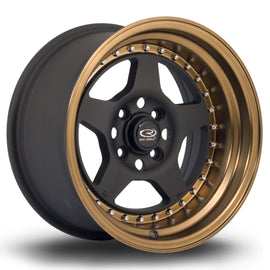 Cerchio in Lega Rota Kyusha 15x8 4x100 ET0 Flat Black Bronze Lip