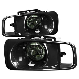 Fari Fendinebbia Smoke OEM Style Interno Chrome Lente Smoke Honda Civic EJ EK EM Facelift 1999-2001 Phase 2