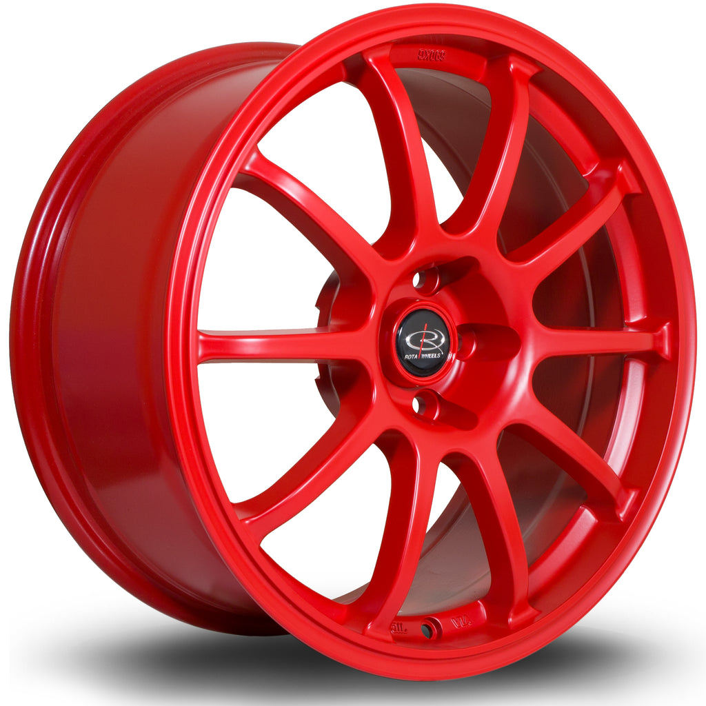 Cerchio in Lega Rota Force 17x8 5x100 ET35 Flat Red