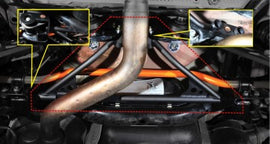 Rear chassis reinfoLexus RCement triangle bar VW Golf 5 / 6 & 7 - em-power.it