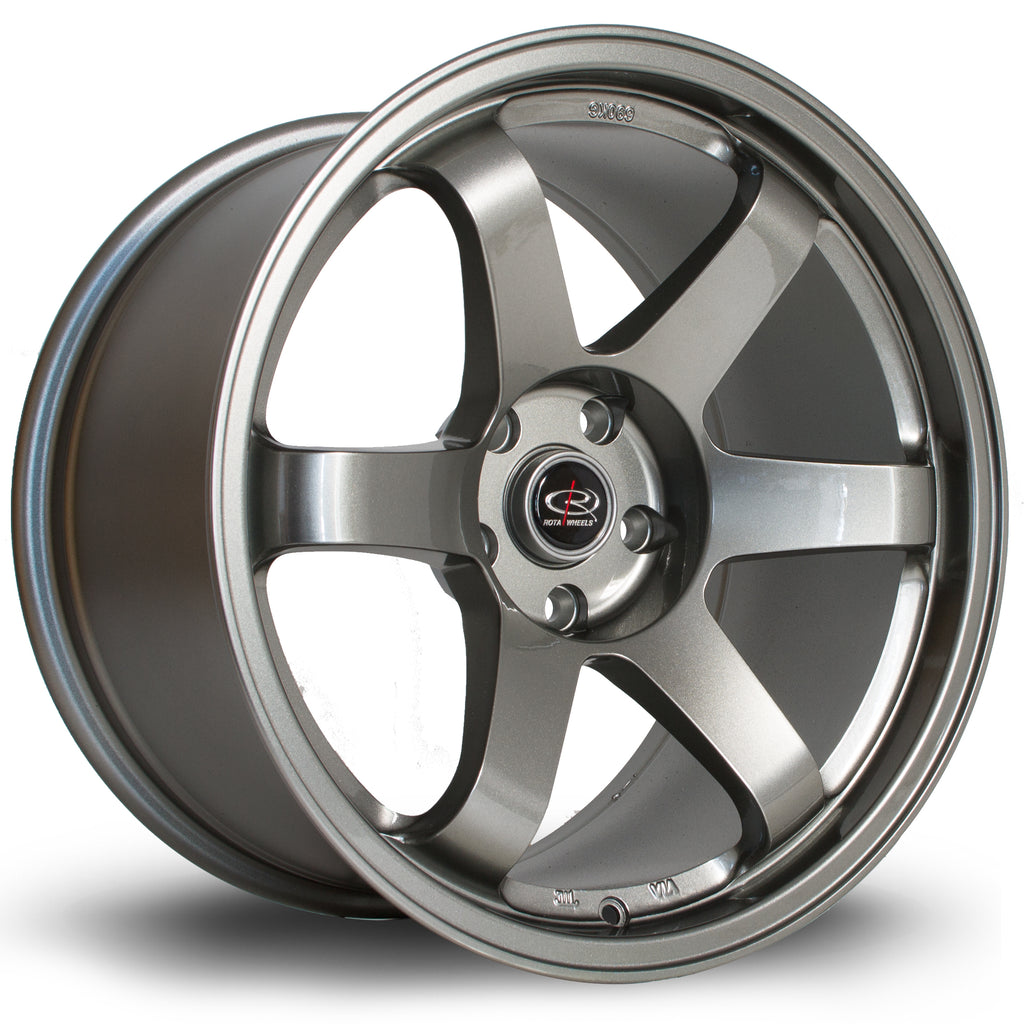 Cerchio in Lega Rota Grid 18x9.5 5x114.3 ET30 Steel Grey