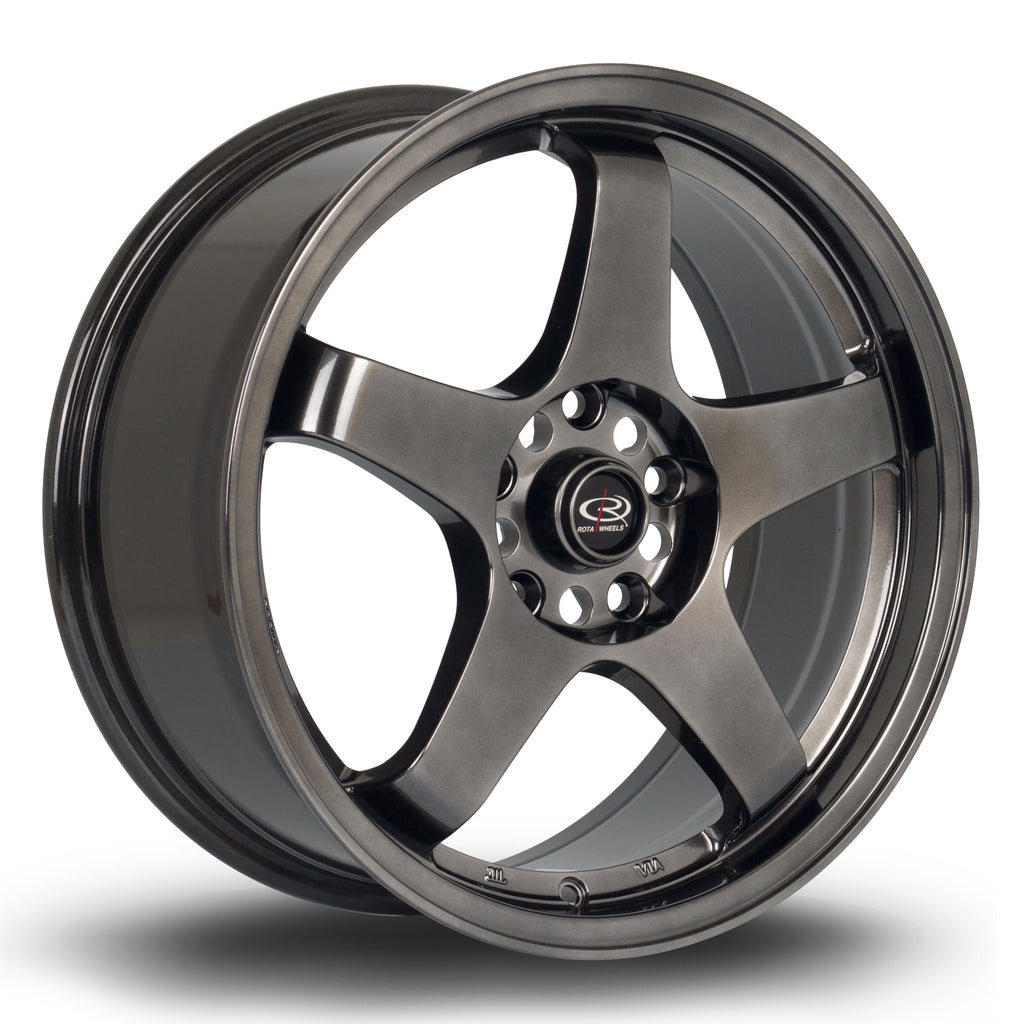 Cerchio in Lega Rota GTR 17x7.5 4x108 ET45 Hyper Black