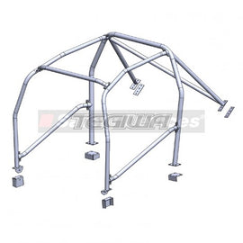 SAFETY DEVICES 6-POINT BOLT IN GABBIA ROLL BAR HONDA CIVIC TYPE R EP3 - SINGLE - em-power.it