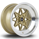 Cerchio in Lega Rota Hachi 15x9 4x114.3 ET0 Gold