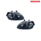 Sonar Angel Eyes Black Headlights (Civic 99-01)