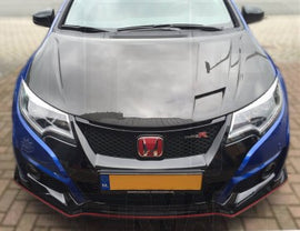 Honda Civic 15-17 FK2 5drs ( Type-R ) Cofano in Carbonio Opaco JC style