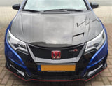 Honda Civic 15-17 FK2 5drs ( Type-R ) Cofano in Carbonio Opaco JC style